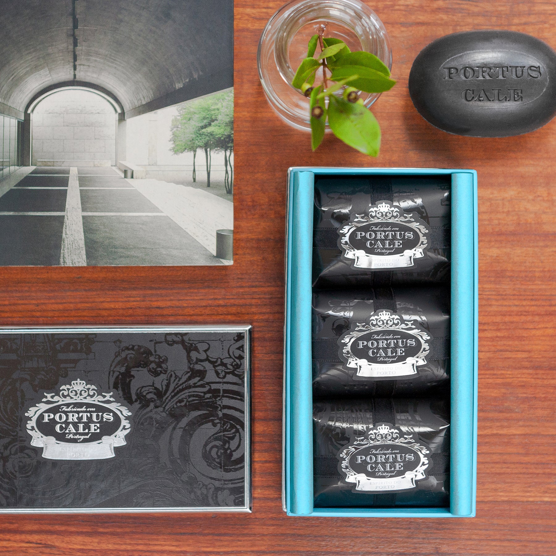 Conjunto de sabonetes Portus Cale Black Edition