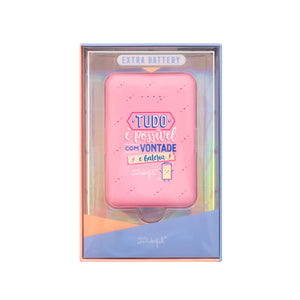 Power bank 10.000 mAh - Tudo é possível com vontade e bateria